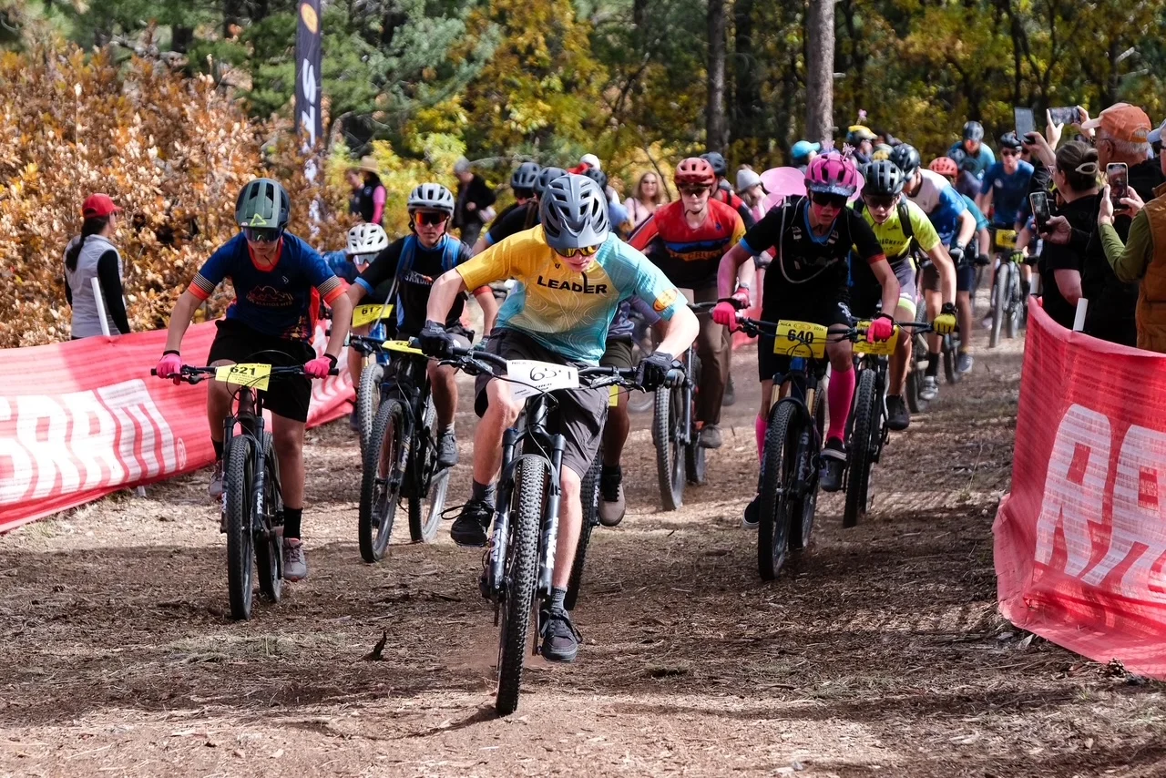Sandia Prep mountain bike team in action at state championship